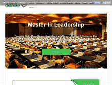 Tablet Screenshot of masterinleadership.com